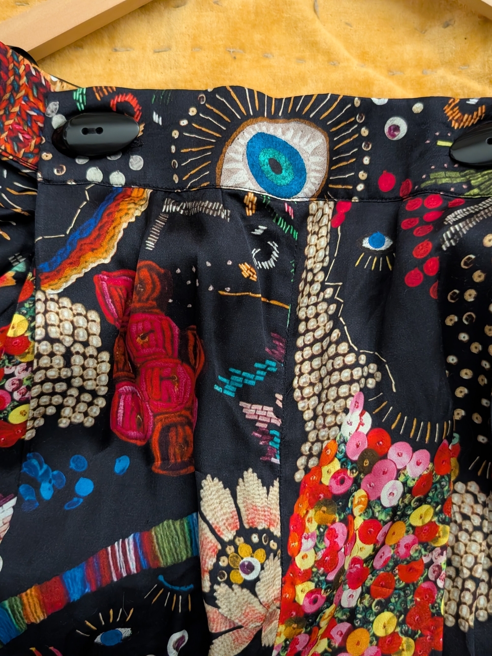 Farm Rio Wide-Leg Pants Borogodo Print - Picture 2 of 7